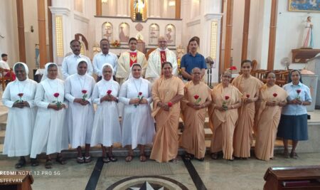 Celebration of Jubilee of Consecrated Life at Udyavar Parish