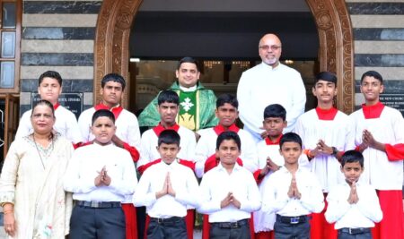Clothed for Christ’s Service: Five Children Enter the Altar Server Association