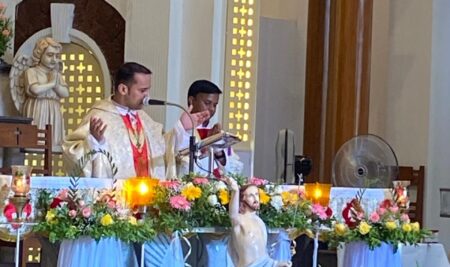 Joyful Easter Mass Unites Migrant Faithful at St Xavier Church, Udyavar